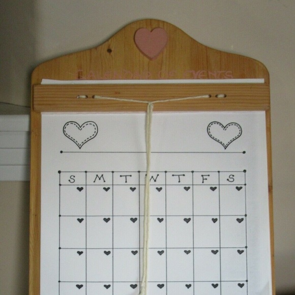 Wooden Calandar -Handmade - Picture 3 of 6